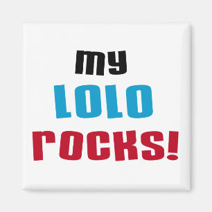 Min Lolo Sten T-shirts och presenter Magnet