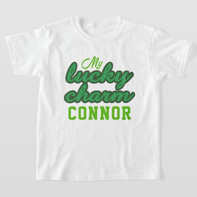 Min Lucky Charm St patricks day T Shirt (Laydown)