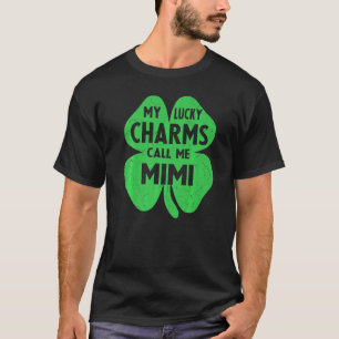 Min Lucky Charms kallar mig Mimi Funny St Patrick T Shirt