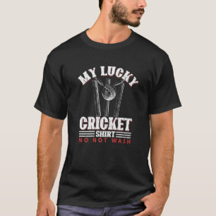 Min Lucky Cricket Player Coach Sports Graphic T Shirt