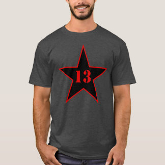 Min Lucky Number Star - nummer 13 - v2 (svart) T Shirt