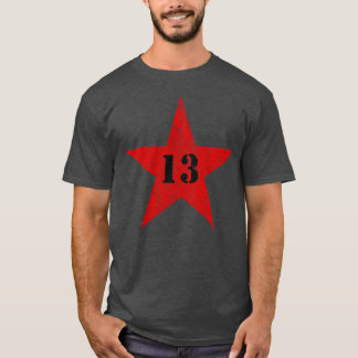 Min Lucky Number Star - nummer 13 - (vintage röd) T Shirt
