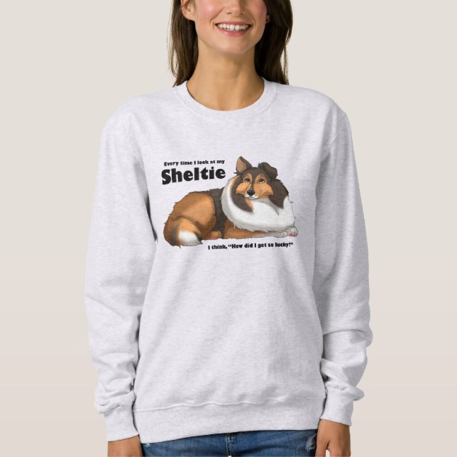Min Lucky Sheltie T Shirt (Framsida)