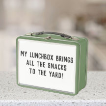 Min lunchlåda tar med alla snacks till gården