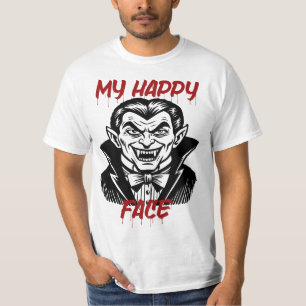 Min Lycklig Ansikte, den ynkliga Vampyre Halloween T Shirt