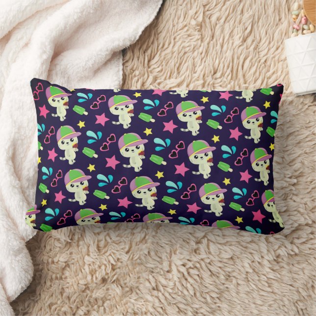 Min Lycklig Lumbarkudde (Filt)