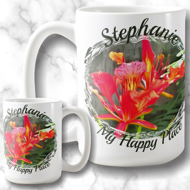 Min Lycklig Ställe blomma 1583 Kaffemugg (Skapare uppladdad)