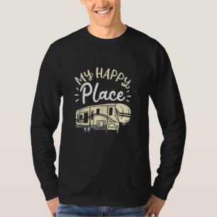 Min Lycklig Ställe Camper Van, Funny Motorhome Cam T Shirt
