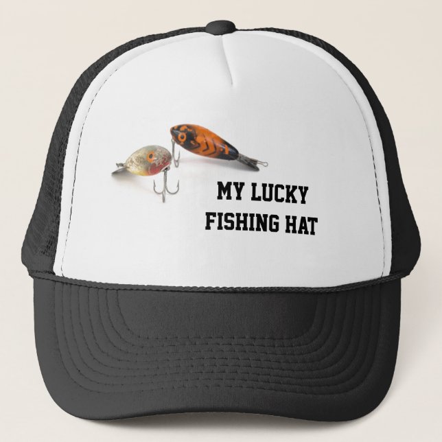 Min lyckliga fiskehatt keps (Framsida)