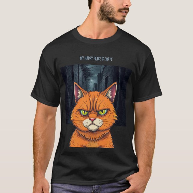 Min lyckliga plats är tom t shirt (Framsida)