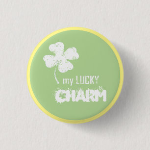 Min lyckoshamrock-tryckknapp knapp