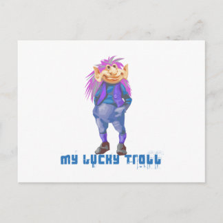 min lyckotroll vykort