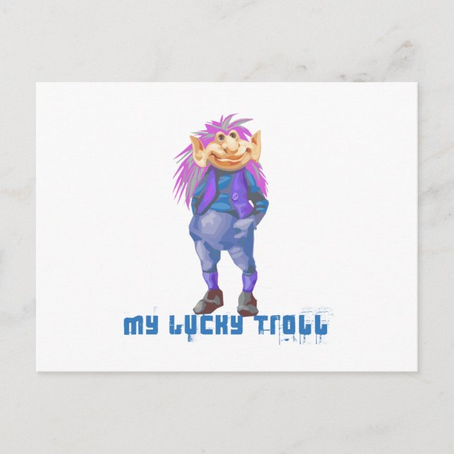 min lyckotroll vykort (Framsida)
