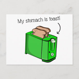 Min mage är rostat bröd vykort