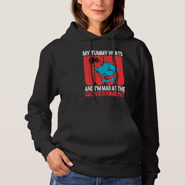 Min Mage Gör Ont Och Jag Är Arg På Regeringen Vint T Shirt (Framsida)