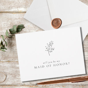 Min Maid of honor blir min minimalistiska Elegant