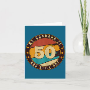 Min make 50 fortfarande het 50-årsdag retro vintag kort