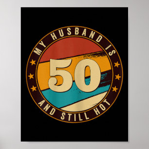 Min make 50 fortfarande het 50-årsdag retro vintag poster