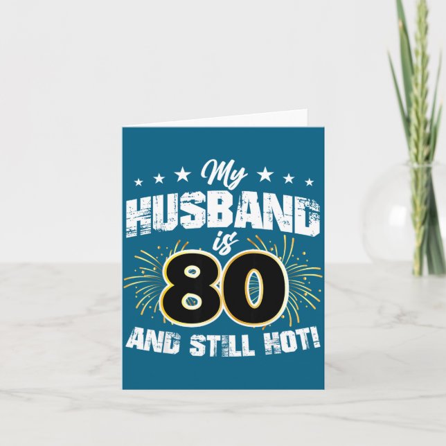 Min make 80 fortfarande het cool 80-årsdag Konstve Kort (Framsida)