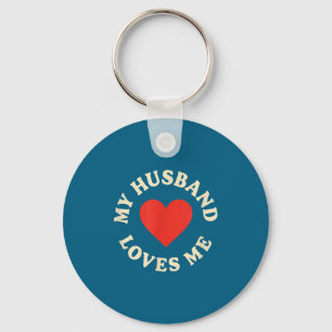 Min make älskar mig romantisk årsdag, födelsedag nyckelring