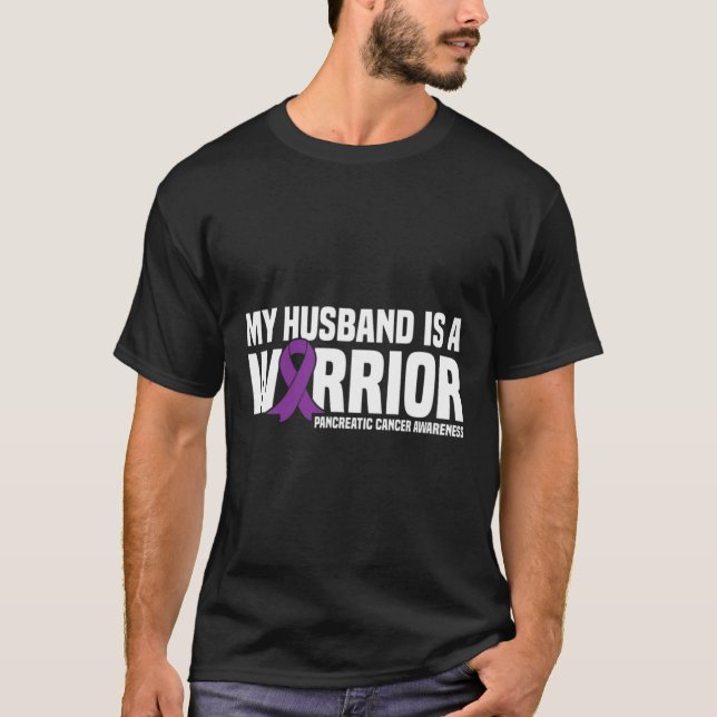 Min Make är en krigare pankreascancervårdare T Shirt (Framsida)