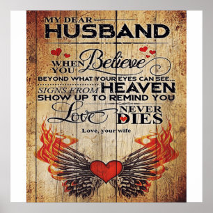 Min Make Birthday Gift Brev för Make Poster