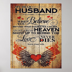 Min Make Birthday Gift Brev för Make Poster