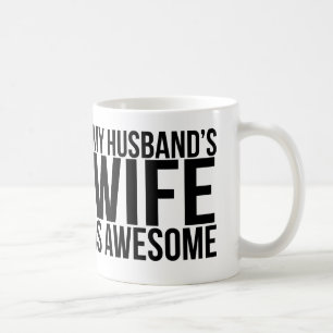 Min make fru är den enorma muggen kaffemugg