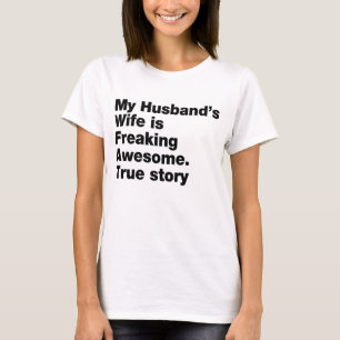 Min make fru är rädd för fantastisk tee