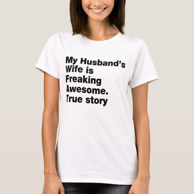 Min make fru är rädd för fantastisk tee (Framsida)