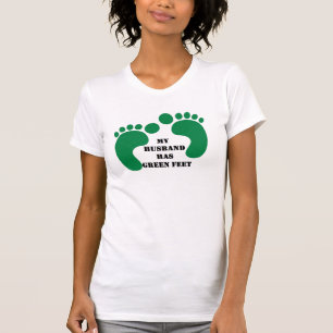 Min make har grön fot t shirt