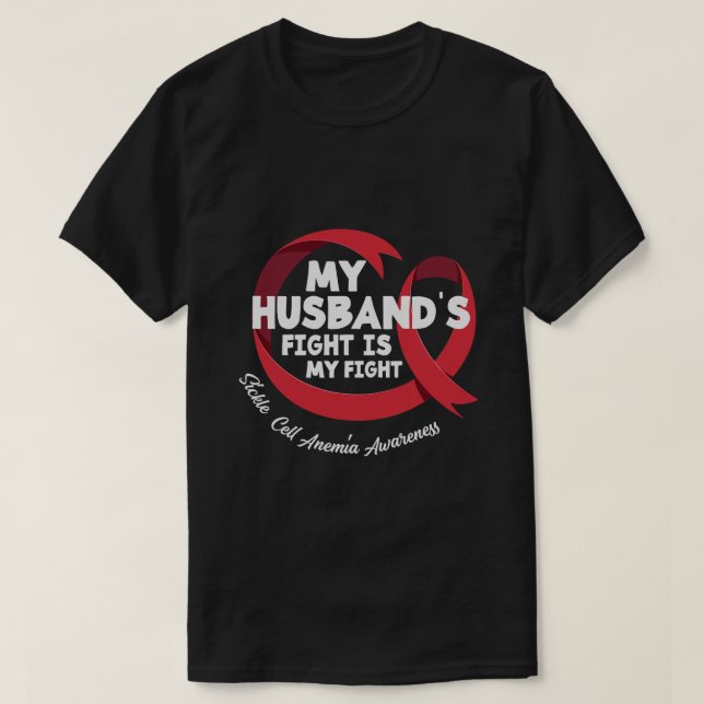 Min Make kämpar om min "Fight Sickle Cell Anemi" T Shirt (Design framsida)