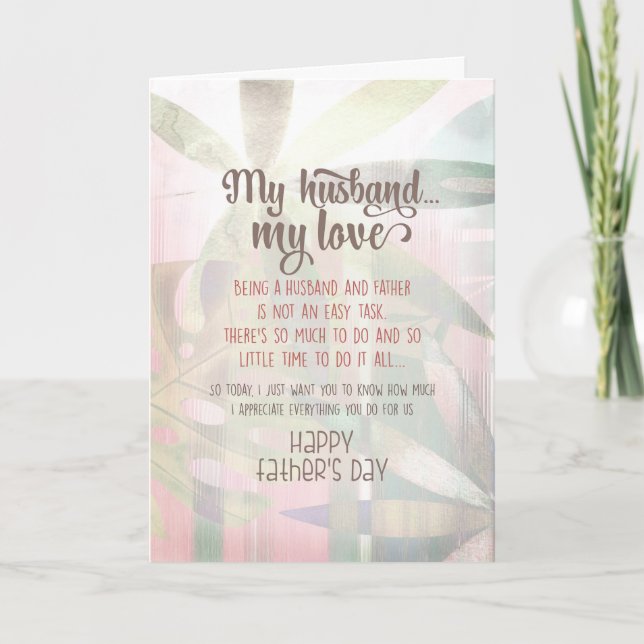 Min Make, Min Kärlek, Fars dag Kort (Framsida)