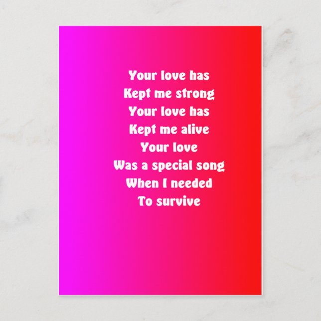 Min make på valentindagen helg vykort (Framsida)