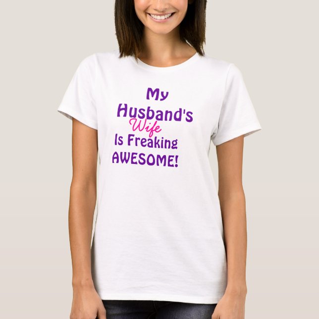 Min makefru flipper ur fantastisk tee (Framsida)