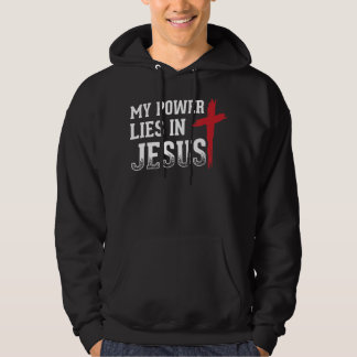 Min makt Ljuger i Jesus Kor, gud Christian T-Shirt Hoodie