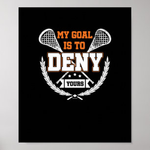 Min målLacrosse Poster