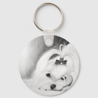 Min Maltee Nyckelring