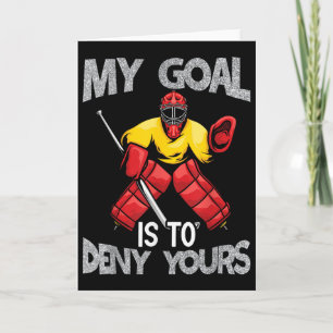 Min målvakt säger rolig landhockey kort