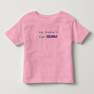 Min mamas För Obama Småbarn Ringer Tee