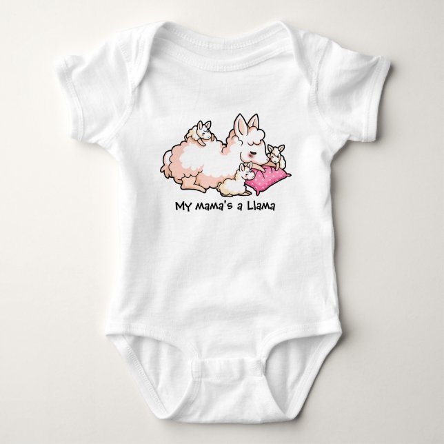 Min mamas Llama Tee Shirt (Framsida)