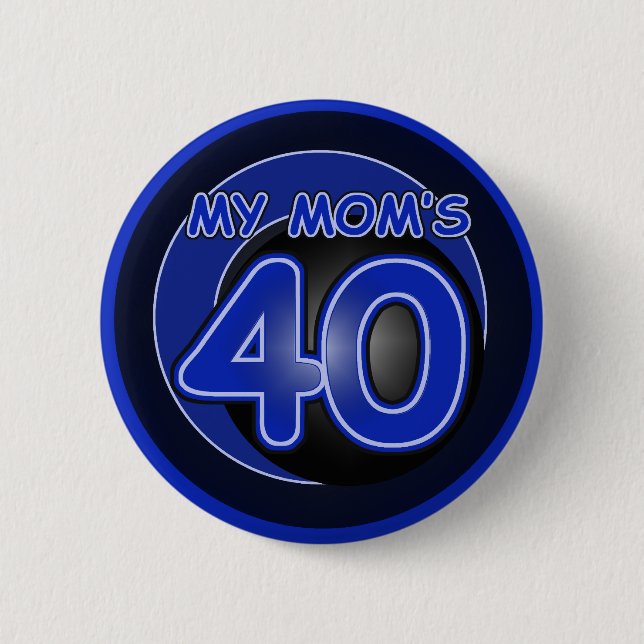 Min mamma 40 & blått knapp (Framsida)