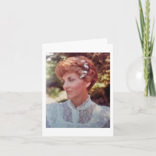 Min mamma Alice Joyce Elliott 51 år på hennes bröl Kort