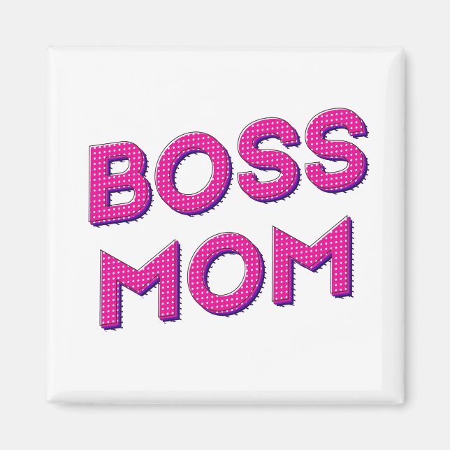 Min MAMMA Alltid BOSS Magnet (Framsidan)