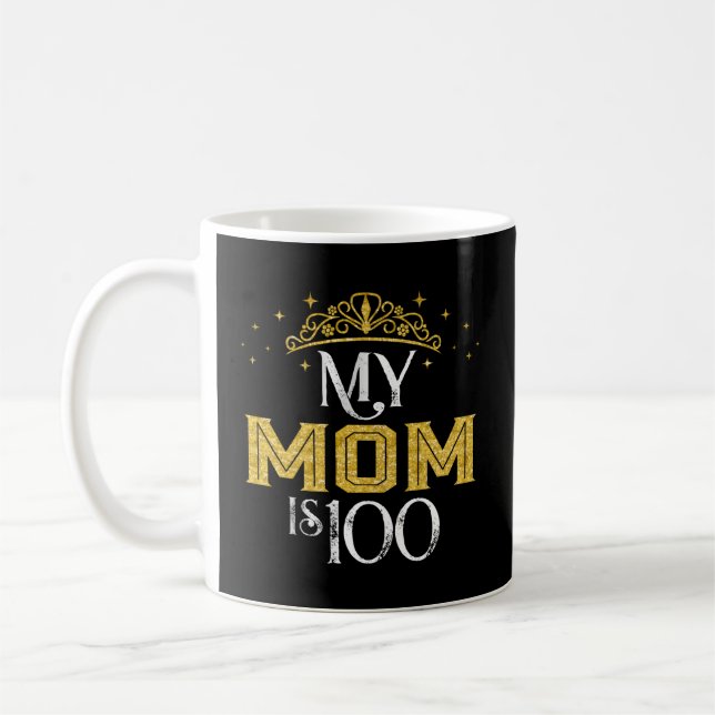 Min Mamma är 100 1922 100 för Mamma Kaffemugg (Vänster)