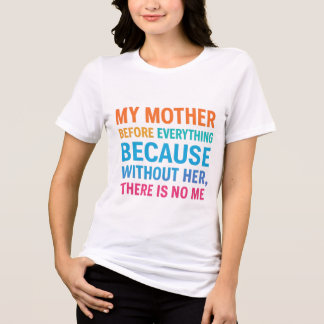 Min mamma är allt för mig - hjärtlig familjekvot t shirt