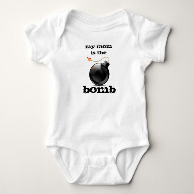 min mamma är bombardera tee shirt (Framsida)