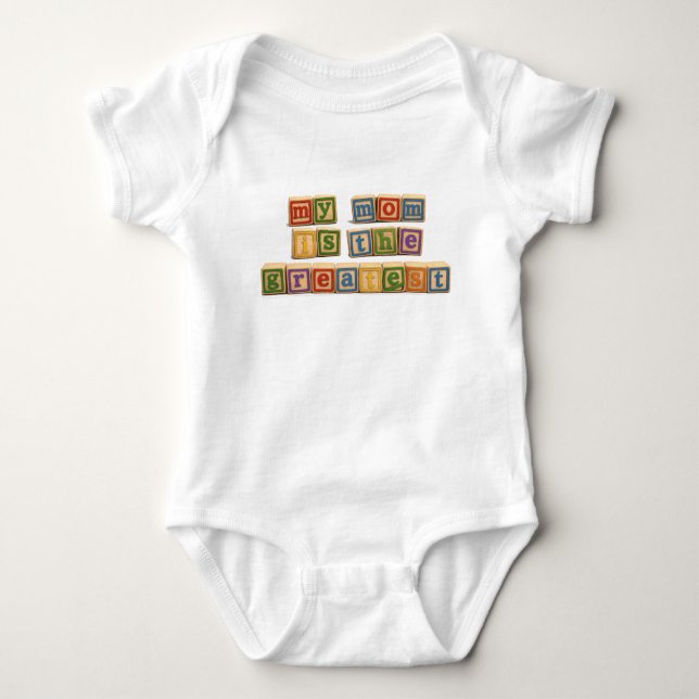 Min mamma är den bästa” Baby T Shirt (Framsida)