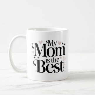 Min mamma är den bästa Elegant skript mugg