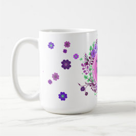 Min mamma är den bästa mamman Lavendelblommor Kaffemugg